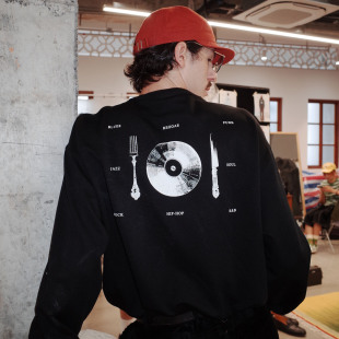 好食音乐 T恤 抗皱舒适 新疆棉长袖 AW25 复古趣味印花 SUPERTOFU