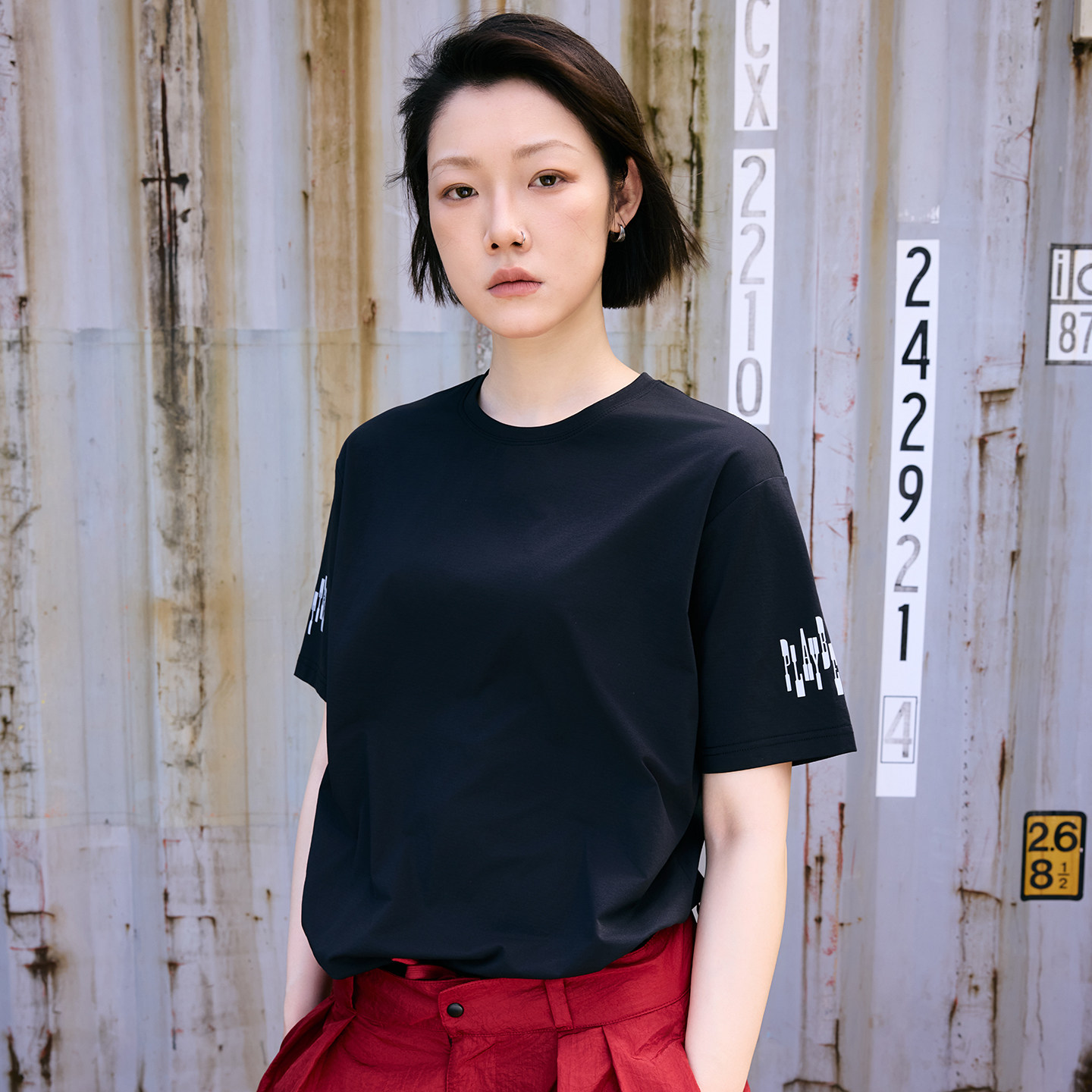SUPERTOFU吸湿速干 3M反光图案 正肩版型  微弹运动短袖T恤 SS26