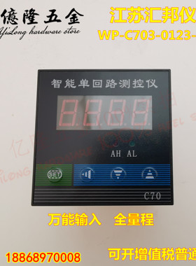 江苏汇邦仪表WP-C703-0123-HL-P智能显示控制仪表温控表万能输入