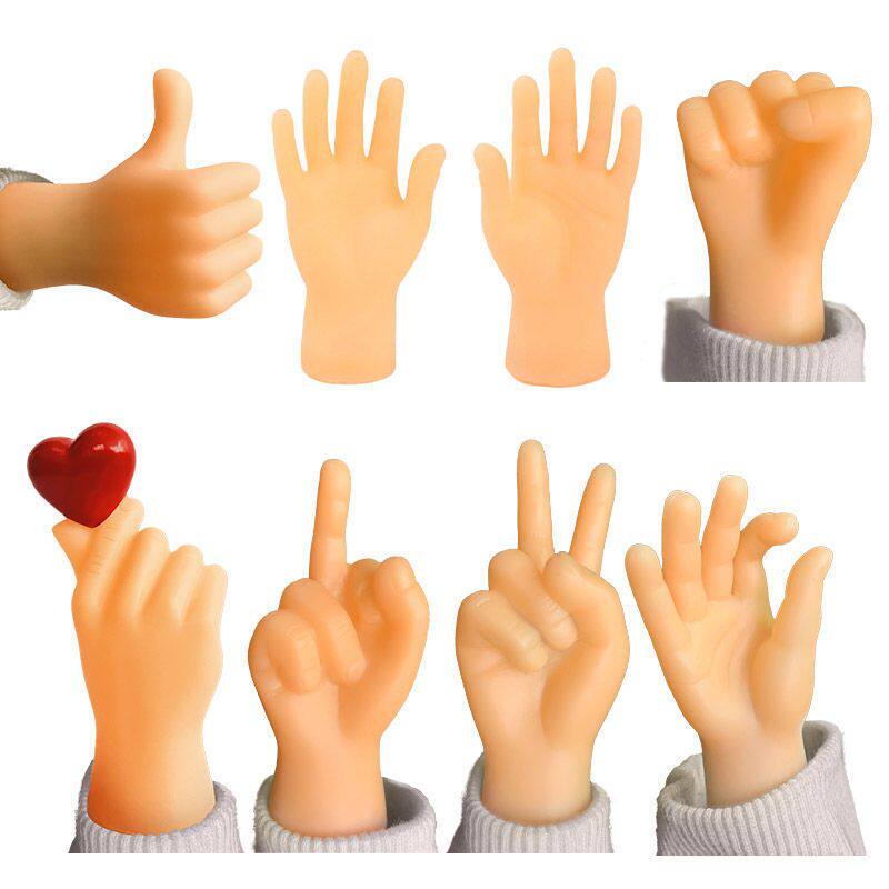 撸猫手套芭比小手指套抖音同款迷你小手手网红创意搞怪整蛊玩具