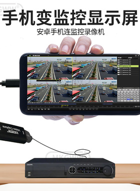 手机变监控显示器接录像机电脑主机HDMI转typec转换线高清1080P