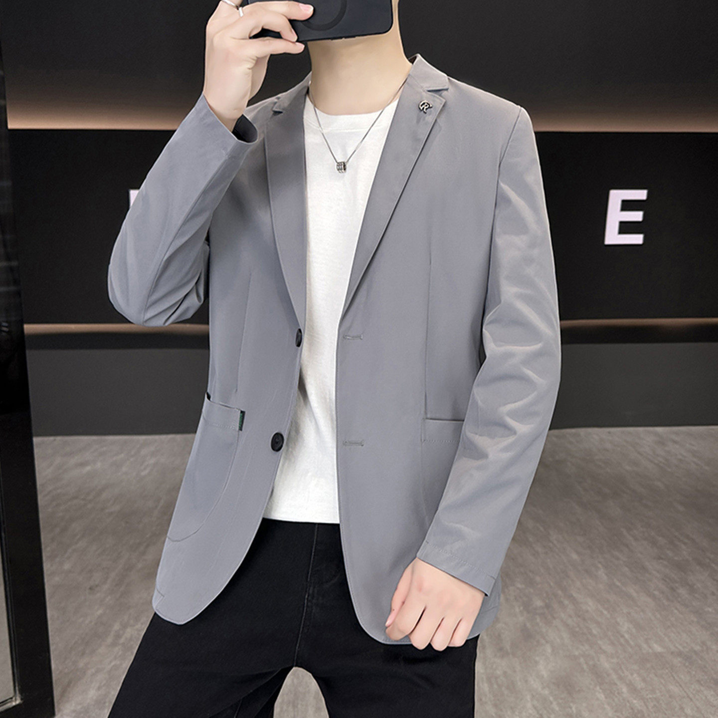 春夏秋薄款男士防晒西服西装外套