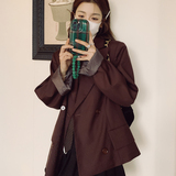 2023秋季新款不对称设计时尚西装外套女西服225-23003-P125控178，女装西装，浙宝225
