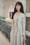 已出货2023春季新款韩剧夏娃莱尔同款长袖连衣裙225-7006-P115，女装连衣裙，浙宝225
