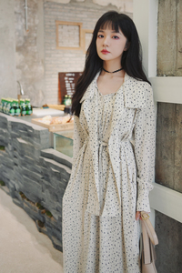 已出货 2023春季新款 韩剧夏娃莱尔同款 长袖连衣裙225-7006-P115图片