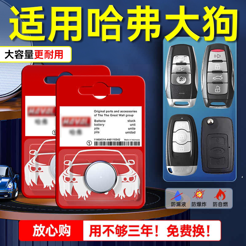 适用长城哈弗大狗PLUS小汽车钥匙纽扣电池2020/21/22/