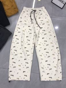 2025冬潮新款品质加绒卫裤日韩系纯棉保暖弹力松紧腰弯刀女长裤