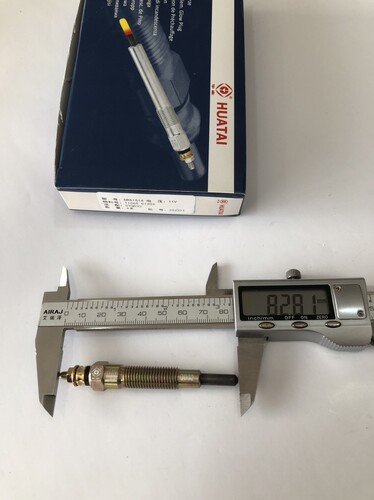 适用于郑州东风锐骐皮卡P27 柴朝QD32 QD80预热塞11V华泰DRS1514