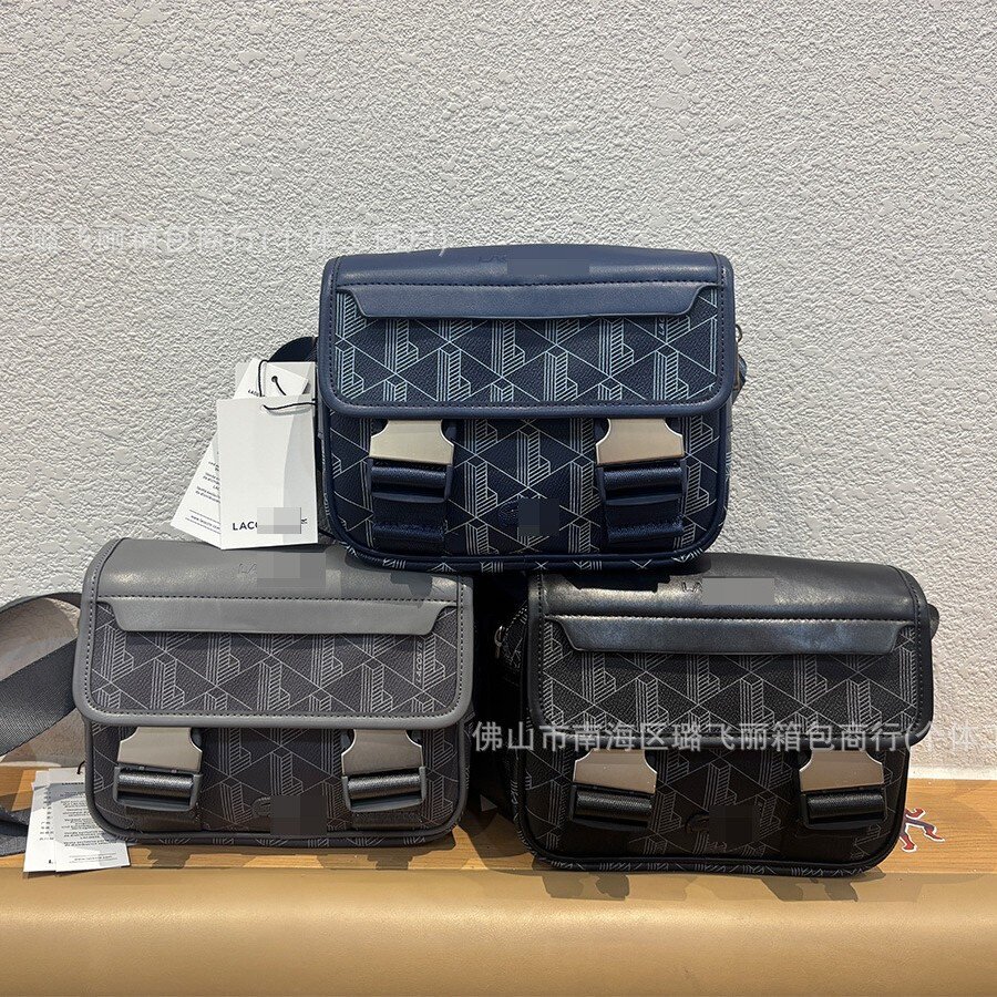 跨境潮牌欧美复古印花男士单肩包休闲百搭邮差包斜挎包广州