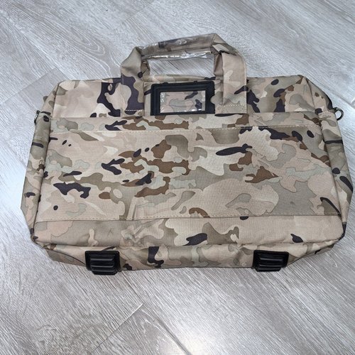 迷彩电脑包男单肩公文包手提作业包资料包防水文件包