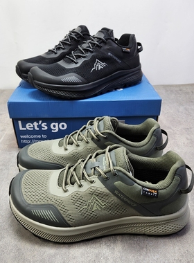 出口北美单宽脚胖脚4E宽楦徒步越野跑鞋防水防滑户外运动登山鞋男