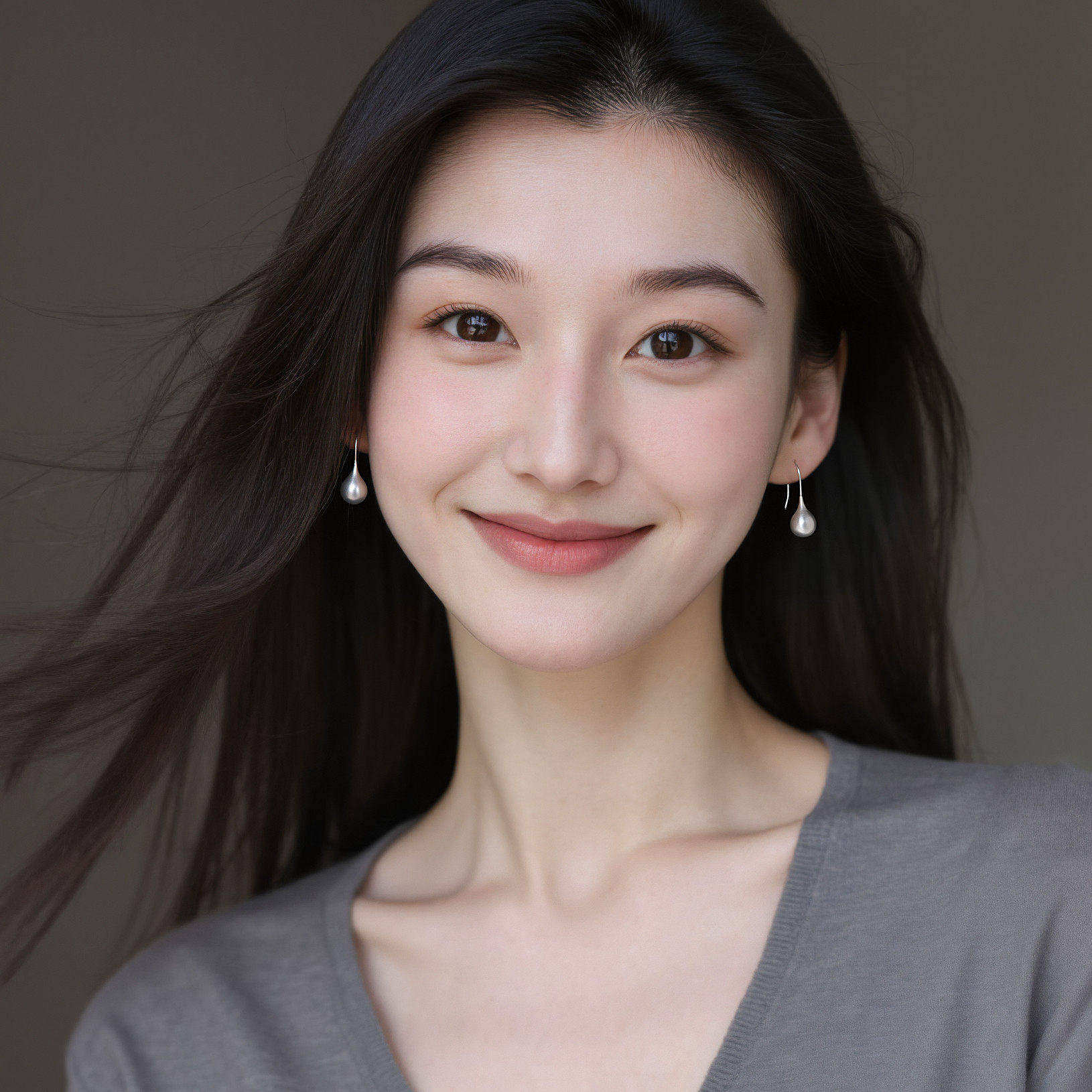 水滴耳饰法式简约几何光泽耳环小众设计高级感气质百搭长款耳饰