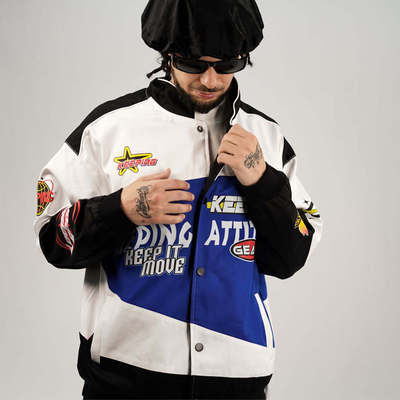 keepingGear多拼块夹克外套街舞震感舞popping拼块夹克外套