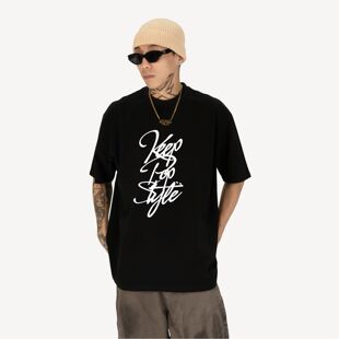 胡飞扬XKeeping街舞联名keeppopstyle2.0Popping震感街头黑白短袖