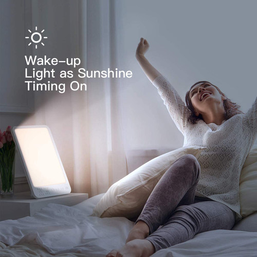 SAD光疗灯情绪情感理疗灯仿生太阳智能定时自然唤醒快乐灯护眼灯