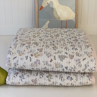 韩国大鹅双面全棉床盖单件可机洗纯棉绗缝夹棉床单防滑炕盖