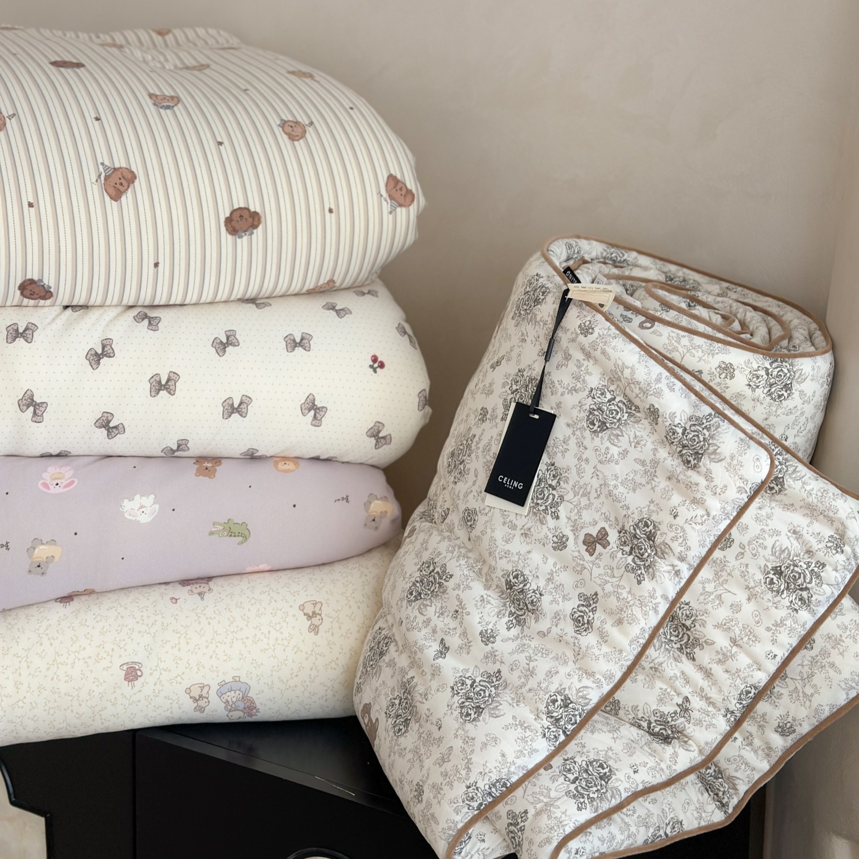 韩式小碎花针织春秋被可机洗四季被暖气房被子加厚秋冬保暖冬被,床上用品,化纤被,淘宝优惠券,粉丝福利购,淘宝优惠卷