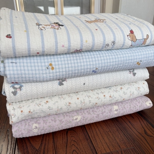 韩国双面100%全棉棉花床盖绗缝夹棉纯棉床单防滑榻榻米床垫炕盖