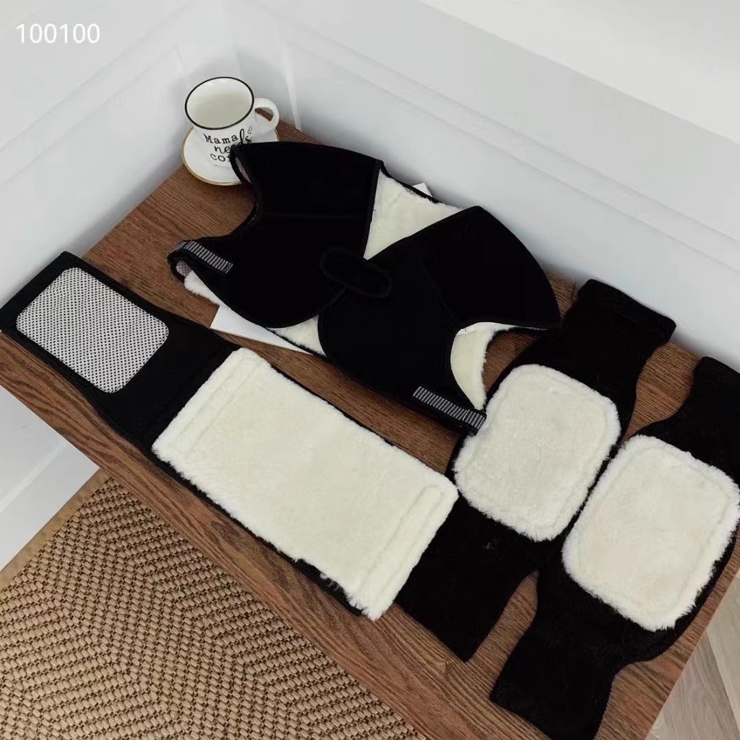 冬季羊毛护膝护腰带护肩保暖女士防寒腰部加厚羊绒关节老寒腿男女
