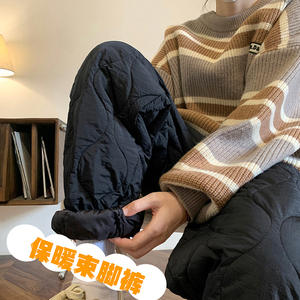 冬装加厚束脚防风情侣雪地裤保暖1003K333P65图片