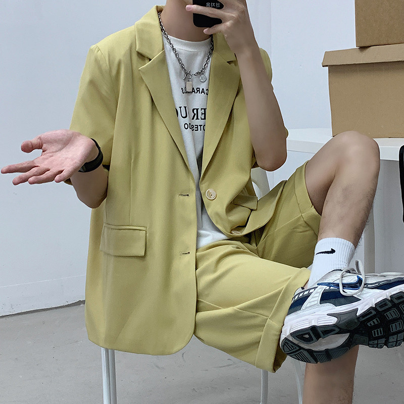 2024新款两粒扣情侣百搭宽松小西服休闲套装W308P105,男装西服,星座1003