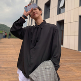 春装韩式潮流领带设计雪纺宽松长袖衬衫1003C1821P55，男装衬衫，星座1003