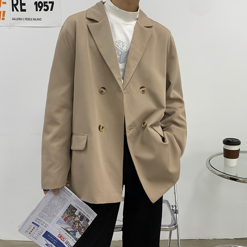 2024新款纯色双排扣宽松西服外套1003W109P85,男装西服,星座1003