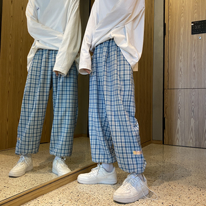 春夏新款 潮流格纹男女中性休闲裤  1003 K117 P50图片