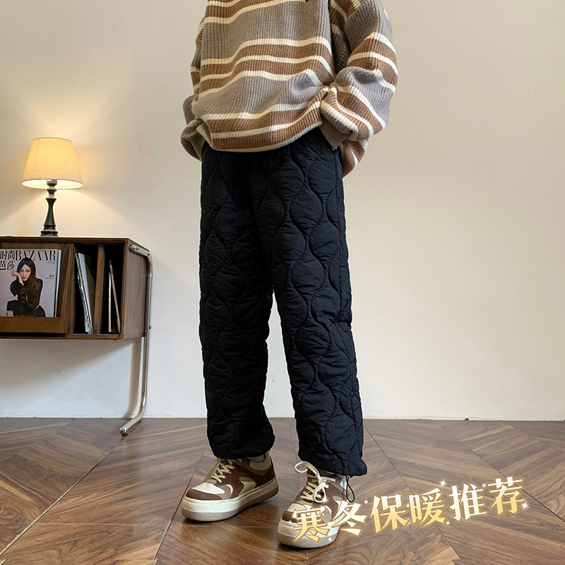 冬装加厚夹棉保暖情侣防风雪地裤1003K333P65,男装休闲裤,星座1003