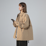 秋冬新品潮流做旧水洗棉质感宽松百搭翻领夹克1003W213P80控108，男装夹克，星座1003
