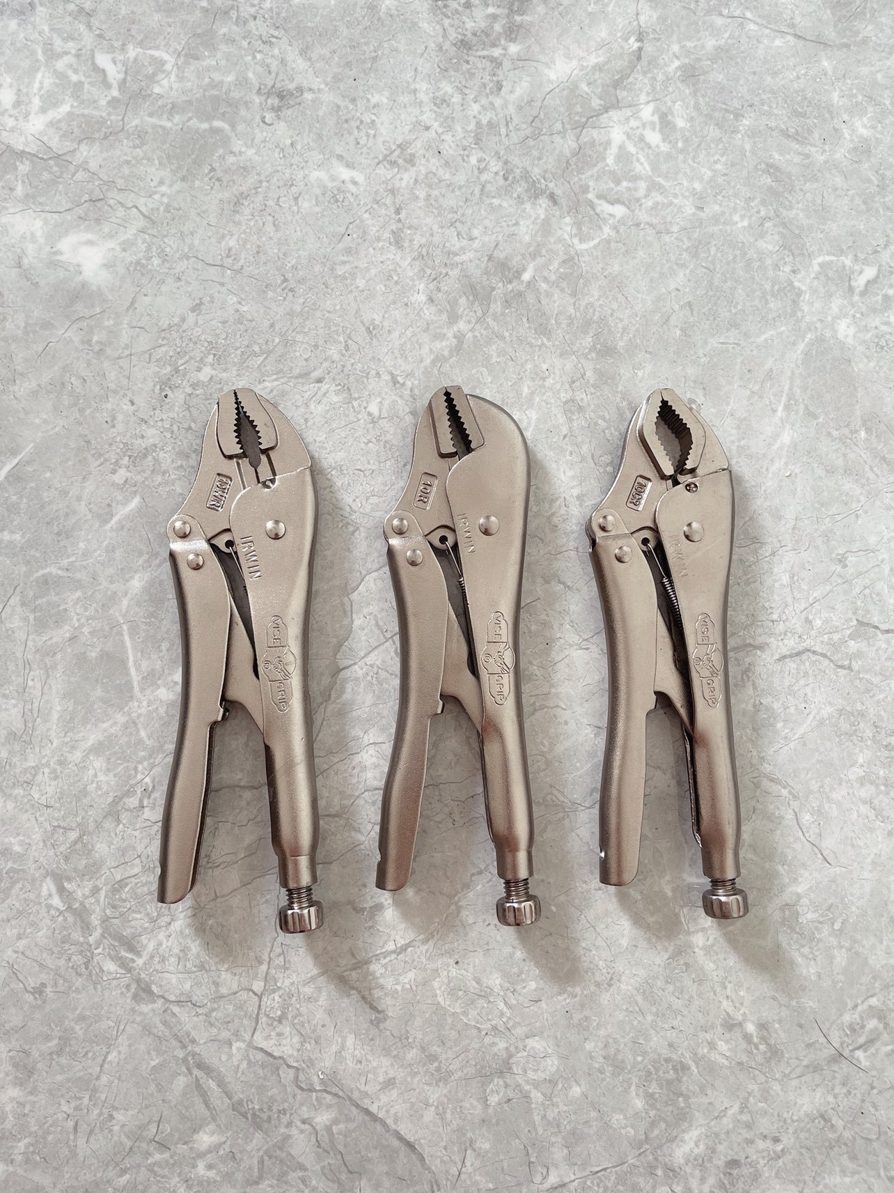 美国vise-grip握手牌大力钳 10寸重型大力钳圆口直口曲口快速释放