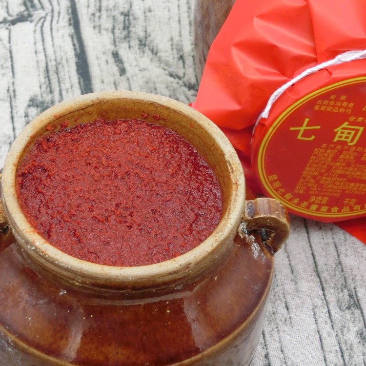 陶瓷罐腐乳云南特产昆明七甸卤腐1000克 永圣酱腐乳素腐乳