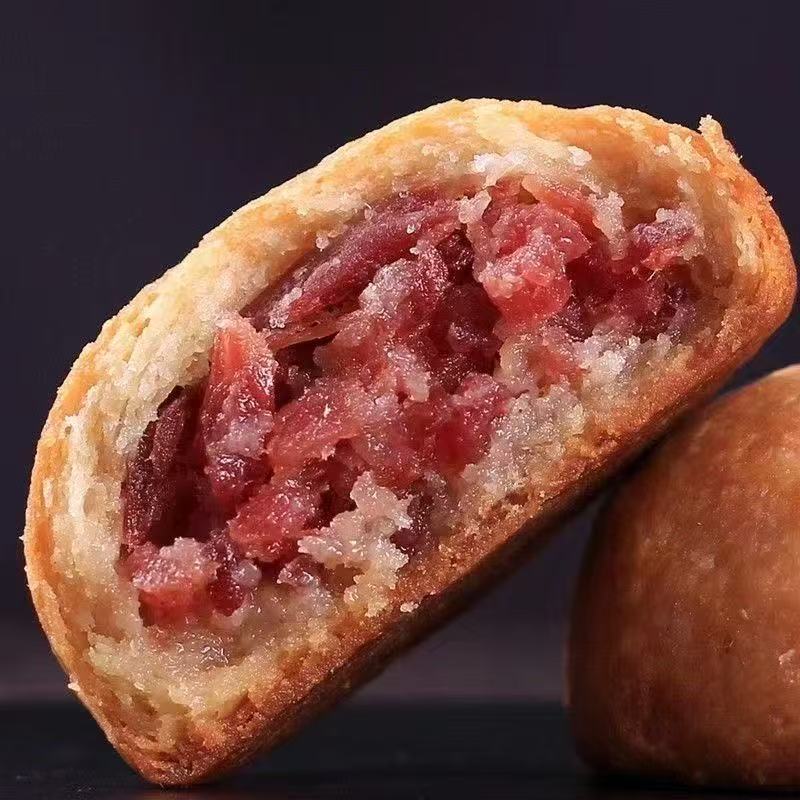 永第火腿月饼80g×20个小麦燕麦火腿中秋月饼云南宣威糕点零食