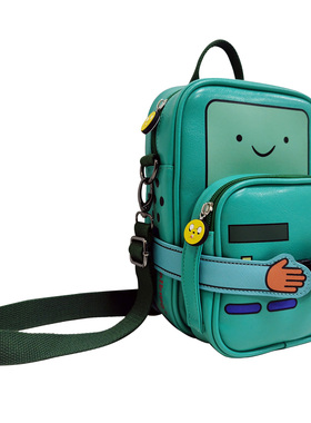 正版BMO哔莫游戏机探险活宝时光PU防水斜挎包Adventure卡通子母包