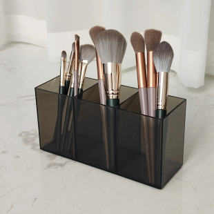 ins化妆刷筒笔筒新款高档简约桌面网红透明盒宿舍好物笔刷收纳桶