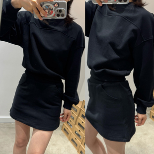 100棉 元 简约设计感圆领卫衣女 包邮 2件