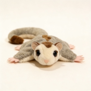 仿真蜜袋鼯公仔飞鼠玩偶毛绒玩具可爱动物儿童礼物男女孩安抚陪伴