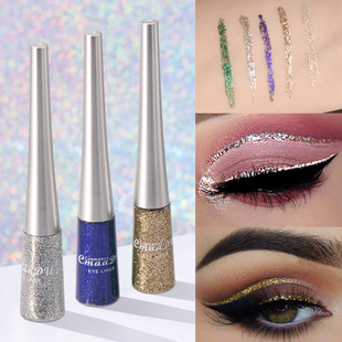 亮闪眼线液银色眼线笔亮晶晶眼影液体细闪舞台妆儿童眼妆亮片爆闪