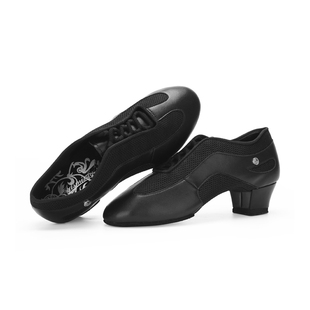 4.6中跟拼网练功鞋 女拉丁教师鞋 软底 A8003款 ADSMISSFUN升级AG版