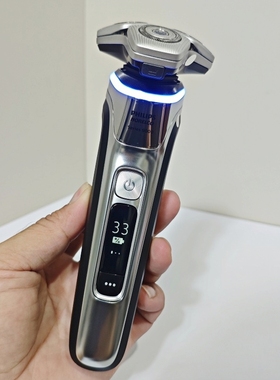 飞利浦电动剃须刀S9000系列 新蜂巢S9985男士电动刮胡刀带清洁仓