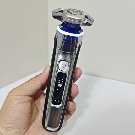 飞利浦电动剃须刀S9000系列 新蜂巢S9985男士电动刮胡刀带清洁仓