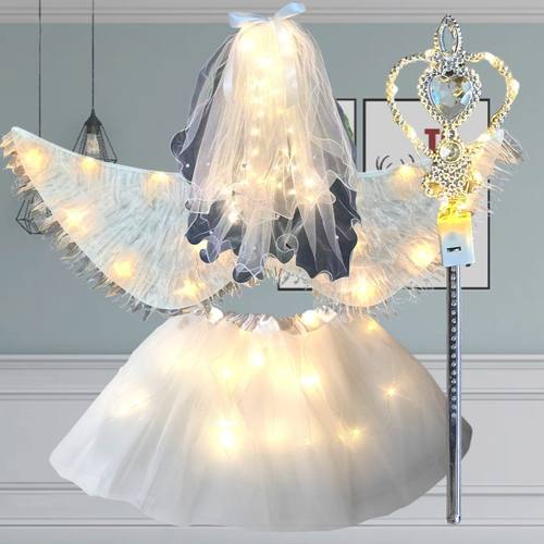 天使翅膀背饰万圣节装扮