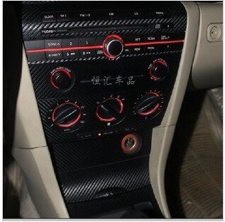 马自达3贴纸改装专用中控面板碳纤维保护膜成型贴扶手贴 反光贴