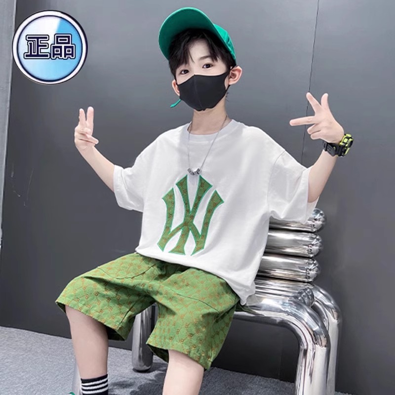 男童夏装套装2025新款儿童短袖