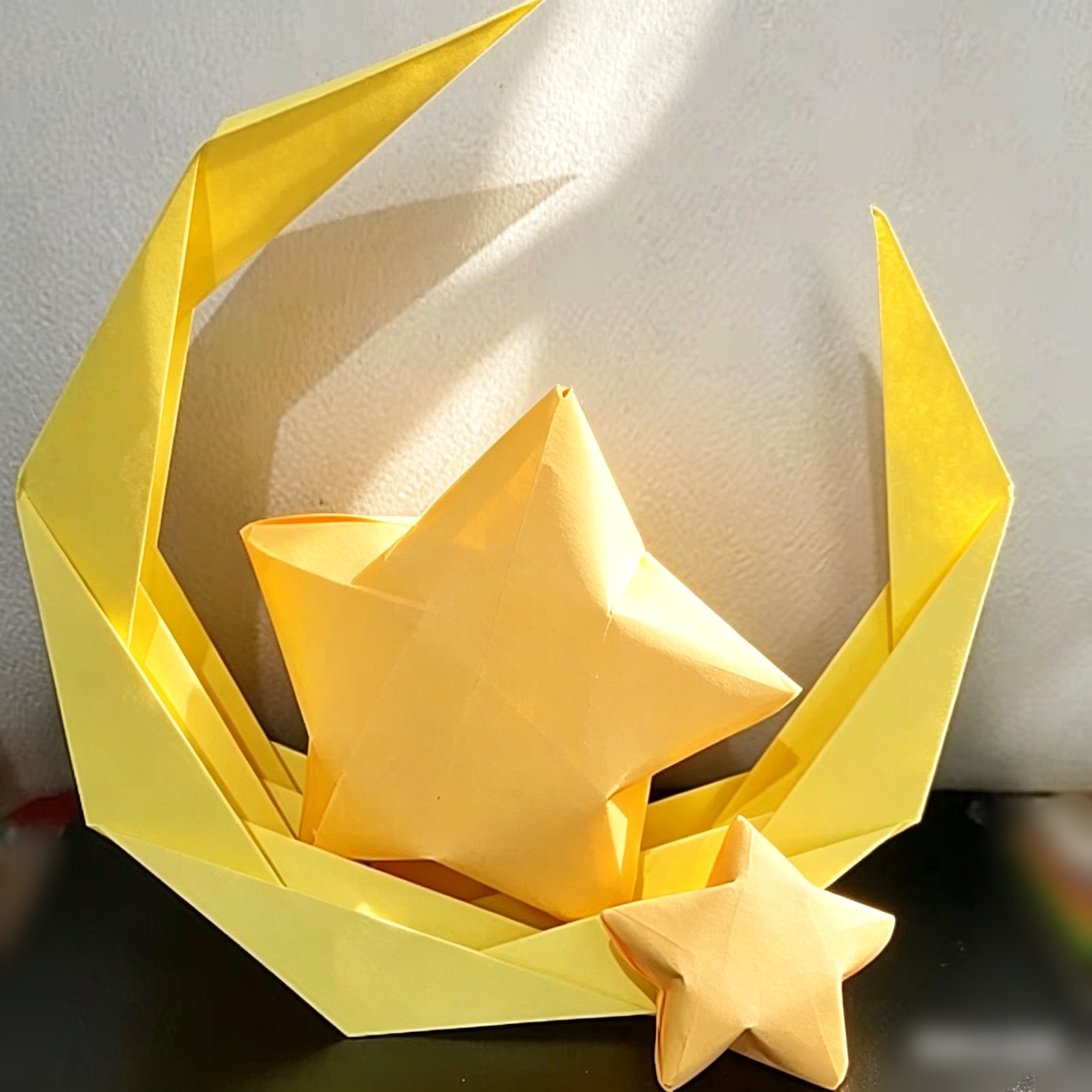 月亮船折纸  超大星星 五角星 定制 手工作品 手工作业