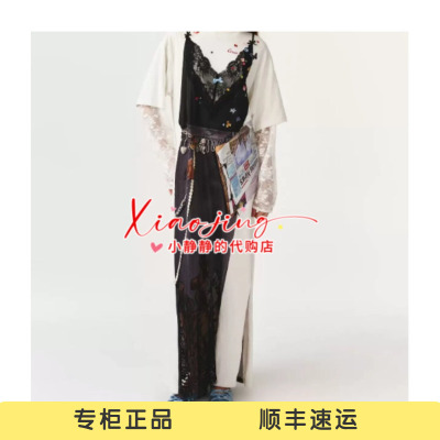 福蝶2026春夏款印花假两件连衣裙2610T13368-1599