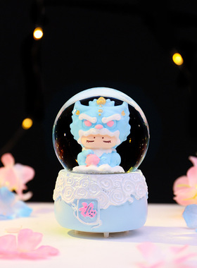 吉祥好寓意神兽水晶球发光桌面