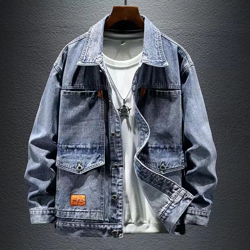 男人干活耐磨牛仔工作服外穿外套