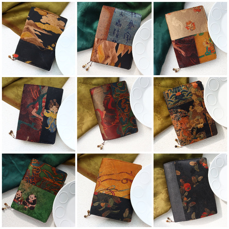 【a5a6活页】不退换孤品香云纱拼布 笔记本活页定页手帐本记事本