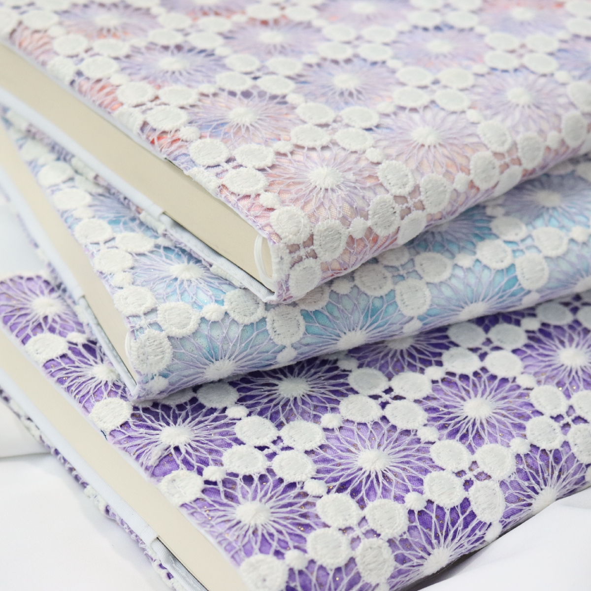 真我 盏花有时。蕾丝手工布书衣 A5AH6手帐本 手账封套 梦幻少女